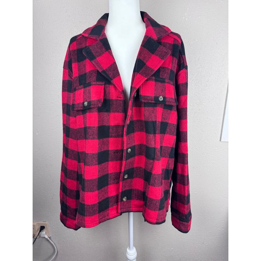 Simply Southern Women's Buffalo Plaid Shacket Size XL